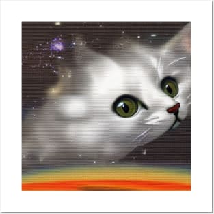 Cloud cat Posters and Art